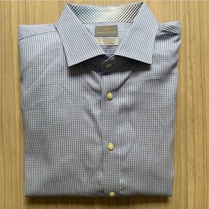 Thomas Dean Dress Shirt TD Size XXL